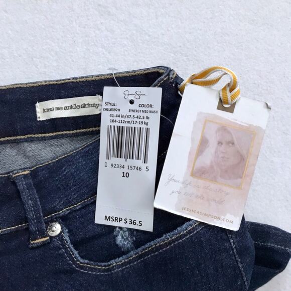 Jessica Simpson NWT Jean Shorts Girls 10 - Picture 7 of 7